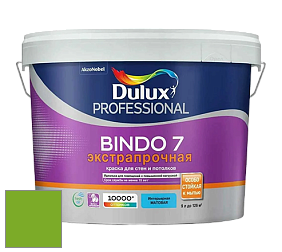Краска DULUX LUXIUM BINDO 7 Экстрапрочная матовая краска цвет NCS S 1080-G30Y 