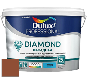 Краска DULUX LUXIUM DIAMOND ФАСАДНАЯ матовая краска цвет RAL 8004 