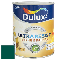 Краска DULUX LUXIUM ULTRA RESIST КУХНЯ И ВАННАЯ полуматовая ультрастойкая краска цвет 42GG 08/250 Tall Evergreen