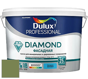 Краска DULUX LUXIUM DIAMOND ФАСАДНАЯ матовая краска цвет NCS S 4040-G40Y 