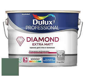 Краска DULUX LUXIUM DIAMOND EXTRA MATT глубокоматовая краска цвет 90GY 16/151 Ivy