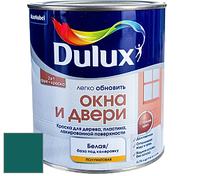 Краска DULUX LUXIUM ОКНА И ДВЕРИ полуматовая краска цвет NCS S 5540-B50G 