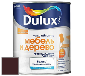 Краска DULUX LUXIUM МЕБЕЛЬ И ДЕРЕВО матовая краска цвет RAL 3007 