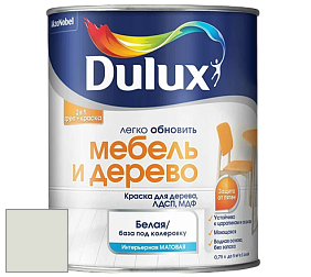 Краска DULUX LUXIUM МЕБЕЛЬ И ДЕРЕВО матовая краска цвет RAL 9002 