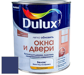 Краска DULUX LUXIUM ОКНА И ДВЕРИ полуматовая краска цвет 91BB 07/263 Twilight Zone