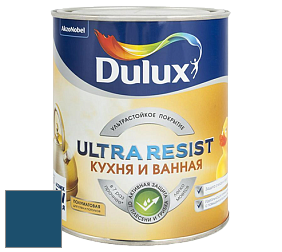 Краска DULUX LUXIUM ULTRA RESIST КУХНЯ И ВАННАЯ полуматовая ультрастойкая краска цвет NCS S 5540-R90B 