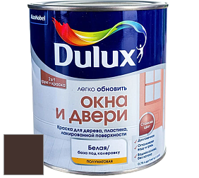 Краска DULUX LUXIUM ОКНА И ДВЕРИ полуматовая краска цвет RAL 8017 