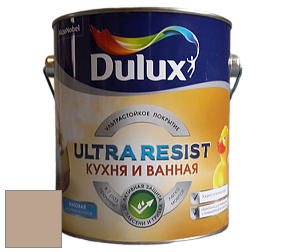 Краска DULUX LUXIUM ULTRA RESIST КУХНЯ И ВАННАЯ матовая ультрастойкая краска цвет NCS S 3010-Y40R 