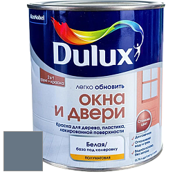 Краска DULUX LUXIUM ОКНА И ДВЕРИ полуматовая краска цвет 10BB 18/106 