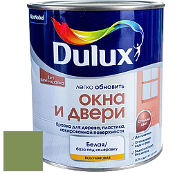 Краска DULUX LUXIUM ОКНА И ДВЕРИ полуматовая краска цвет 16GY 28/295 Clipped Hedge