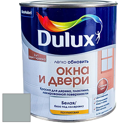 Краска DULUX LUXIUM ОКНА И ДВЕРИ полуматовая краска цвет NCS S 3005-B50G 