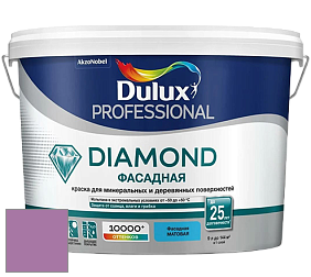 Краска DULUX LUXIUM DIAMOND ФАСАДНАЯ матовая краска цвет 90RB 27/285 Damson dream 5