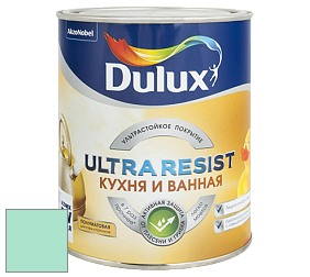 Краска DULUX LUXIUM ULTRA RESIST КУХНЯ И ВАННАЯ полуматовая ультрастойкая краска цвет 30GG 72/212 Surf Spray