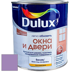Краска DULUX LUXIUM ОКНА И ДВЕРИ полуматовая краска цвет 41RB 30/290 Illusion