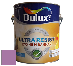 Краска DULUX LUXIUM ULTRA RESIST КУХНЯ И ВАННАЯ матовая ультрастойкая краска цвет 90RB 27/285 Damson dream 5