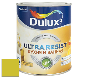 Краска DULUX LUXIUM ULTRA RESIST КУХНЯ И ВАННАЯ полуматовая ультрастойкая краска цвет NCS S 1070-G70Y 
