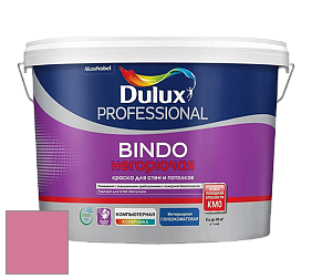 Краска DULUX LUXIUM BINDO НЕГОРЮЧАЯ 9л глубокоматовая краска цвет 47RR 32/383 Flamingo Pink