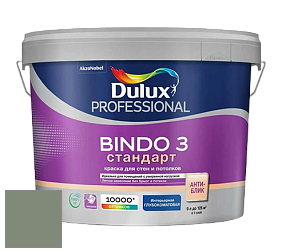 Краска DULUX LUXIUM BINDO 3 Стандарт глубокоматовая краска цвет RAL 7033 