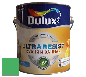 Краска DULUX LUXIUM ULTRA RESIST КУХНЯ И ВАННАЯ матовая ультрастойкая краска цвет NCS S 1070-G10Y 