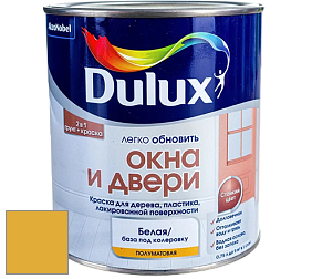 Краска DULUX LUXIUM ОКНА И ДВЕРИ полуматовая краска цвет 30YY 46/608 King's Ransom
