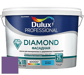 Краска DULUX LUXIUM DIAMOND ФАСАДНАЯ матовая краска цвет 42RB 14/320 Purple Fire