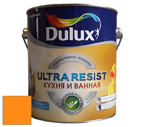 Краска DULUX LUXIUM ULTRA RESIST КУХНЯ И ВАННАЯ матовая ультрастойкая краска цвет NCS S 0585-Y30R 