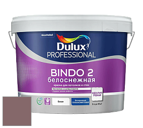 Краска DULUX LUXIUM BINDO 2 глубокоматовая краска цвет 82RR 18/114 Chocolate Groove