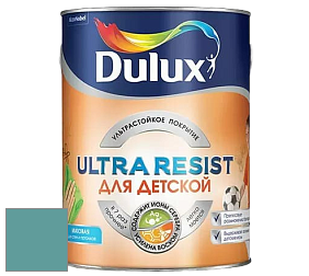 Краска DULUX LUXIUM ULTRA RESIST ДЛЯ ДЕТСКОЙ ультрастойкая матовая краска цвет 90GG 30/195 Seven Lakes
