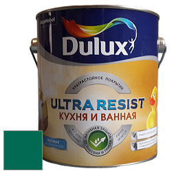 Краска DULUX LUXIUM ULTRA RESIST КУХНЯ И ВАННАЯ матовая ультрастойкая краска цвет RAL 6016 