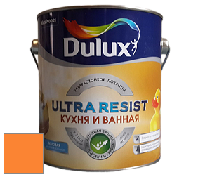 Краска DULUX LUXIUM ULTRA RESIST КУХНЯ И ВАННАЯ матовая ультрастойкая краска цвет NCS S 0580-Y40R 