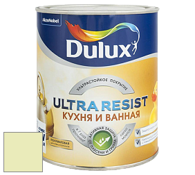 Краска DULUX LUXIUM ULTRA RESIST КУХНЯ И ВАННАЯ полуматовая ультрастойкая краска цвет 91YY 82/235 New Dew