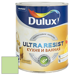 Краска DULUX LUXIUM ULTRA RESIST КУХНЯ И ВАННАЯ полуматовая ультрастойкая краска цвет 26GY 68/322 Mint Sensation