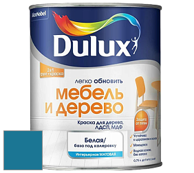 Краска DULUX LUXIUM МЕБЕЛЬ И ДЕРЕВО матовая краска цвет 81BG 17/262 Poseidons Wave