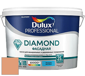 Краска DULUX LUXIUM DIAMOND ФАСАДНАЯ матовая краска цвет 70YR 44/378 Ginger glow 6