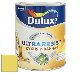 Краска DULUX LUXIUM ULTRA RESIST КУХНЯ И ВАННАЯ полуматовая ультрастойкая краска цвет 65YY 68/572 Spotlight