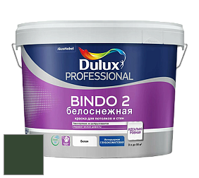 Краска DULUX LUXIUM BINDO 2 глубокоматовая краска цвет RAL 6020 