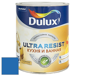 Краска DULUX LUXIUM ULTRA RESIST КУХНЯ И ВАННАЯ полуматовая ультрастойкая краска цвет NCS S 2565-R80B 