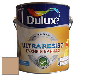 Краска DULUX LUXIUM ULTRA RESIST КУХНЯ И ВАННАЯ матовая ультрастойкая краска цвет 94YR 40/219 Darkened Sugar