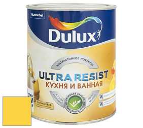 Краска DULUX LUXIUM ULTRA RESIST КУХНЯ И ВАННАЯ полуматовая ультрастойкая краска цвет 45YY 71/664 Sunny savannah 5