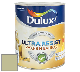 Краска DULUX LUXIUM ULTRA RESIST КУХНЯ И ВАННАЯ полуматовая ультрастойкая краска цвет NCS S 2020-G60Y 
