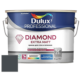 Краска DULUX LUXIUM DIAMOND EXTRA MATT глубокоматовая краска цвет NCS S 8005-B 