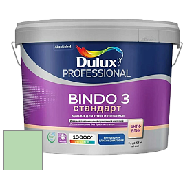 Краска DULUX LUXIUM BINDO 3 Стандарт глубокоматовая краска цвет RAL 6019 