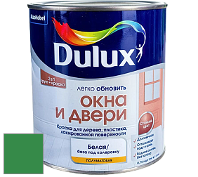Краска DULUX LUXIUM ОКНА И ДВЕРИ полуматовая краска цвет 90GY 18/500 