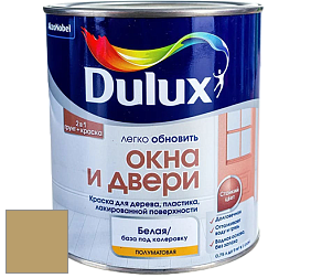 Краска DULUX LUXIUM ОКНА И ДВЕРИ полуматовая краска цвет NCS S 3030-Y 