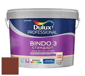 Краска DULUX LUXIUM BINDO 3 Стандарт глубокоматовая краска цвет 30YR 07/354 Classic Liberty Red