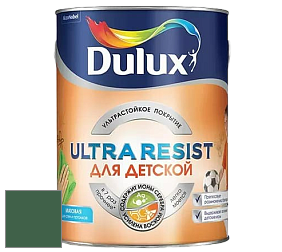 Краска DULUX LUXIUM ULTRA RESIST ДЛЯ ДЕТСКОЙ ультрастойкая матовая краска цвет NCS S 6030-G10Y 
