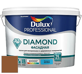 Краска DULUX LUXIUM DIAMOND ФАСАДНАЯ матовая краска цвет 80YR 13/325 Spanish Chestnut