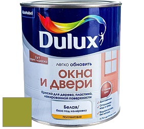Краска DULUX LUXIUM ОКНА И ДВЕРИ полуматовая краска цвет NCS S 2070-G50Y 