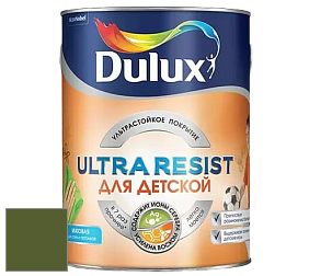 Краска DULUX LUXIUM ULTRA RESIST ДЛЯ ДЕТСКОЙ ультрастойкая матовая краска цвет 10GY 12/225 