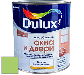 Краска DULUX LUXIUM ОКНА И ДВЕРИ полуматовая краска цвет NCS S 0560-G30Y 